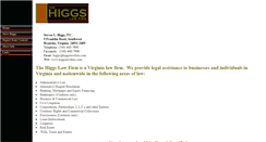 Desktop Screenshot of higgslawfirm.com