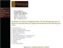 Tablet Screenshot of higgslawfirm.com